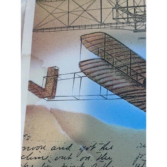 Wilbur and Orville Wright Brothers Accomplishments Poster Ohioans First to Fly - Picture 2 of 10